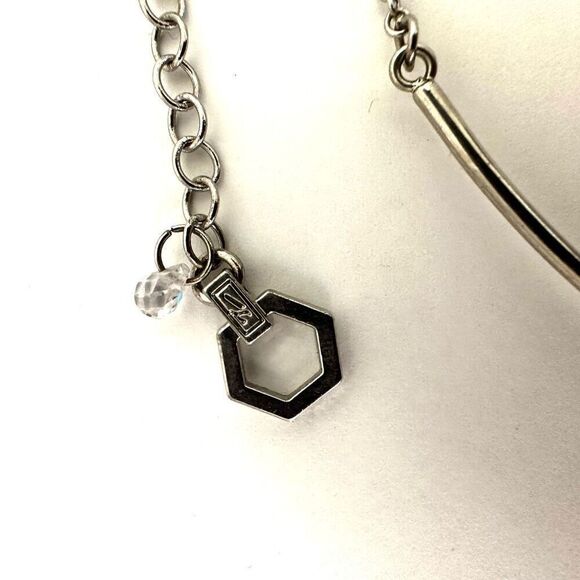 Grey beaded choker necklace - Picture 7 of 8